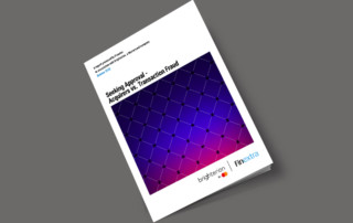 Brighterion And Finextra Report Cover Purple and Blue Design