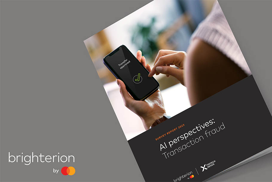 AI perspective: Transaction Fraud survey report 2023 blog image of person holding phone with transaction approved