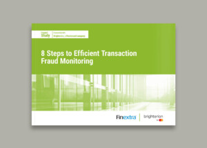 8 steps to efficient transaction fraud monitoring report cover
