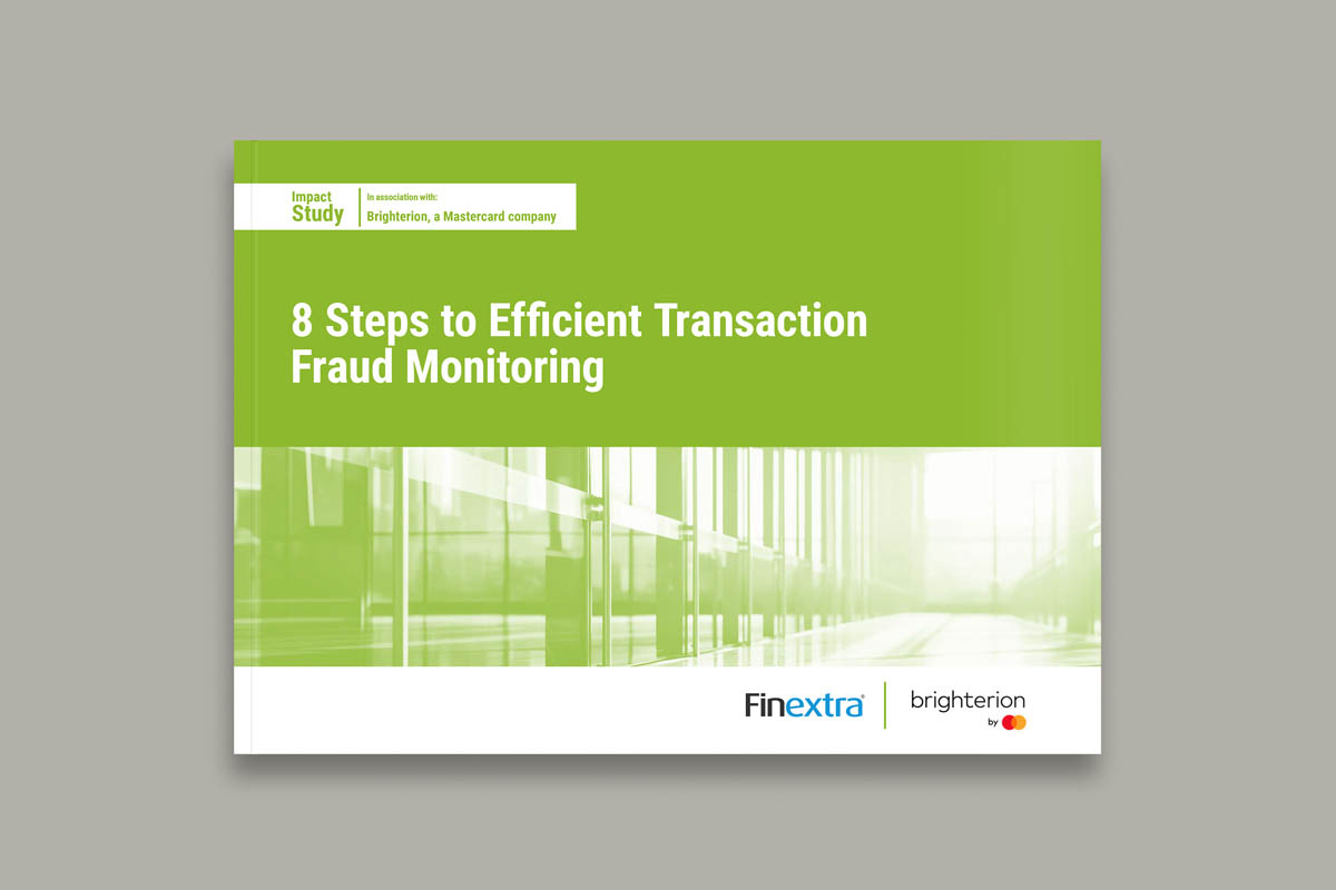 8 steps to efficient transaction fraud monitoring report cover